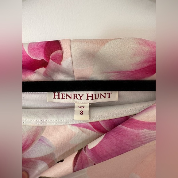 Henry Hunt Off Shoulder Roxanne Bardot Midi Dress (size 8) - Picture 6 of 10